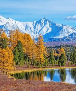 Autumn Altai Mountains paint by number
