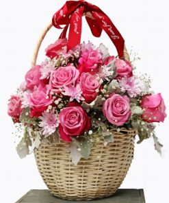 Basket Of Roses paint by number