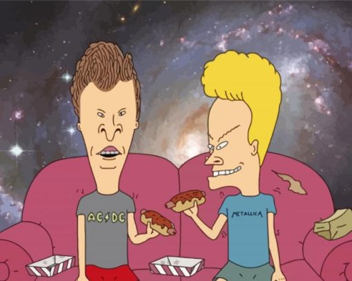 Beavis And Butthead paint by number