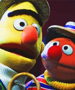 Bert And Ernie Characters Paint by number