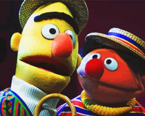 Bert And Ernie Characters Paint by number