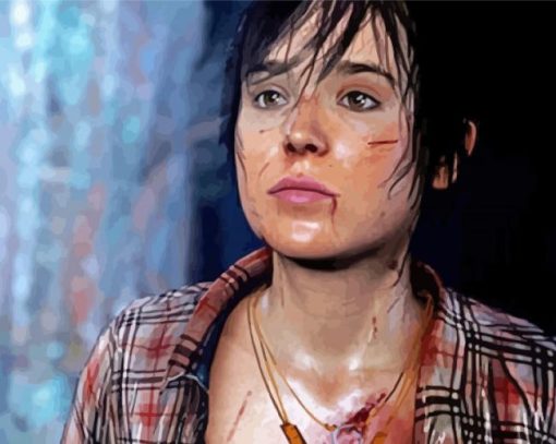 Beyond Two Souls Computer Game Character paint by number