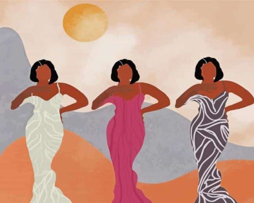 Black Girlfriends Paint by number