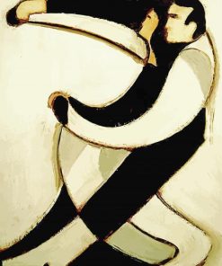 Black And White Abstract Ballroom Dancers paint by number
