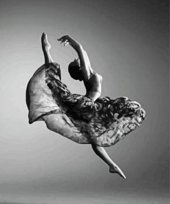 Black And White Ballerina paint by number