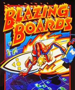 Blazing Board Chris Griffin Surf Art paint by number