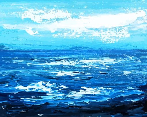 Blue Ocean Abstract Paint by number