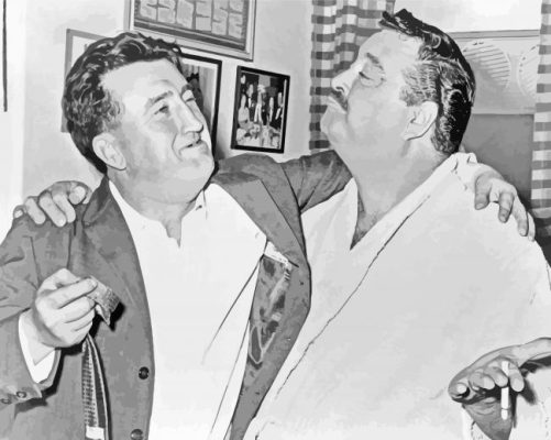 Brendan Behan And Jackie Gleason paint by number