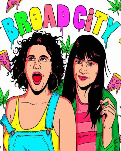 Broad City Art paint by number