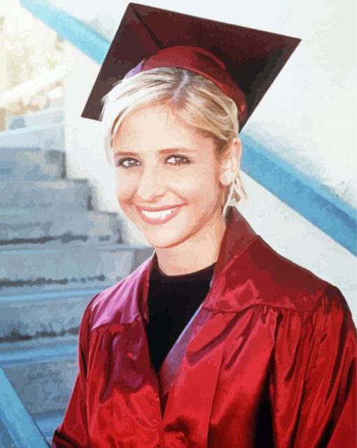 Buffy Summers Graduation Paint by number