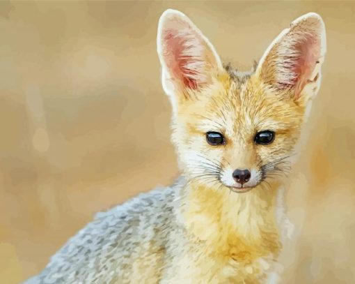 Cape Fox Animal paint by number