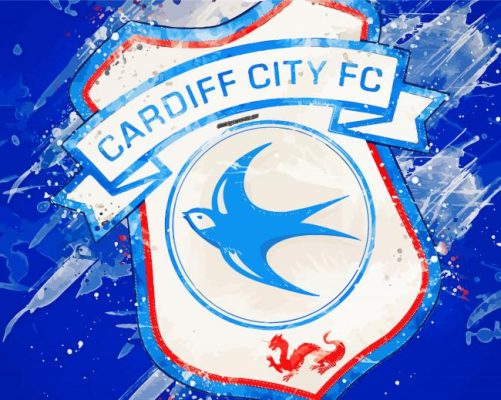 Cardiff City Football Logo paint by number