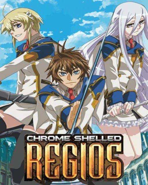 Chrome Shelled Regios Anime Illustration paint by number