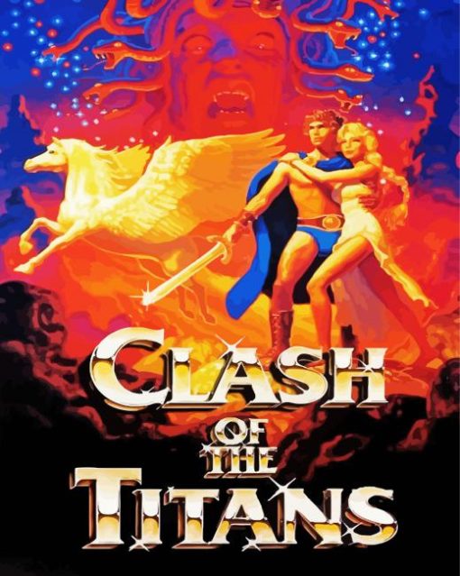 Clash Of The Titans Poster paint by number
