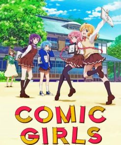 Comic Girls Poster paint by number