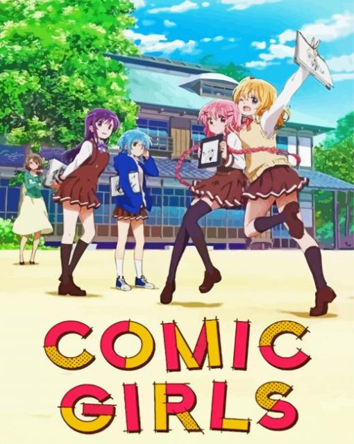 Comic Girls Poster paint by number