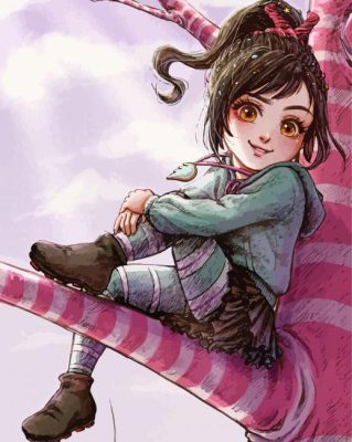 Cute Vanellope Von Schweetz Art paint by number