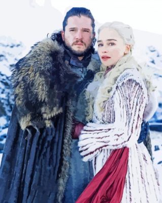 Daenerys And Jon Snow paint by number