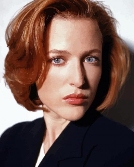 Dana Scully paint by number