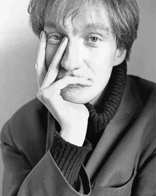 David Thewlis In Black And White paint by number