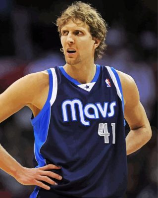 Dirk Nowitzki paint by number