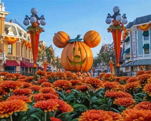 Disney World Halloween paint by number