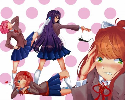 Doki Doki Literature Club Characters Paint by number