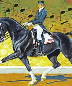 Dressage Horse paint by number