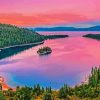Emerald Bay State Park At Sunset paint by number