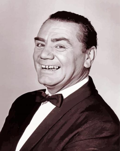 Ernest Borgnine Actor paint by number