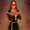 Evil Nun Character paint by number