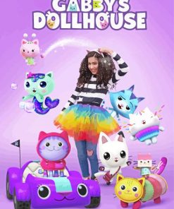 Gabby Dollhouse Poster paint by number