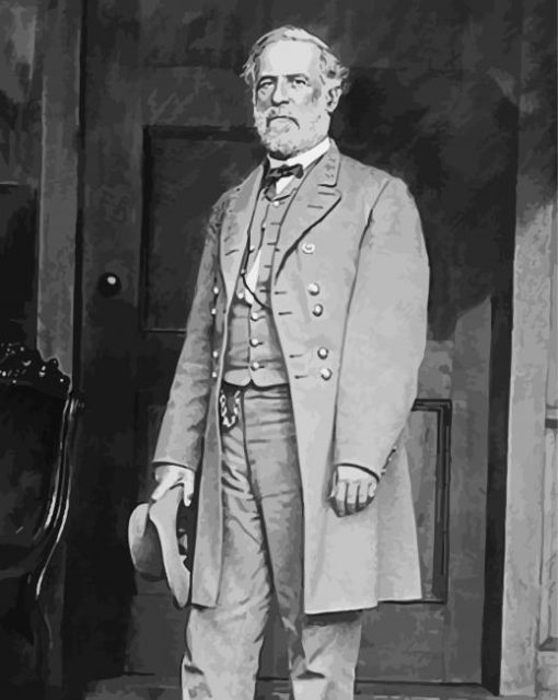 General Robert E Lee paint by number