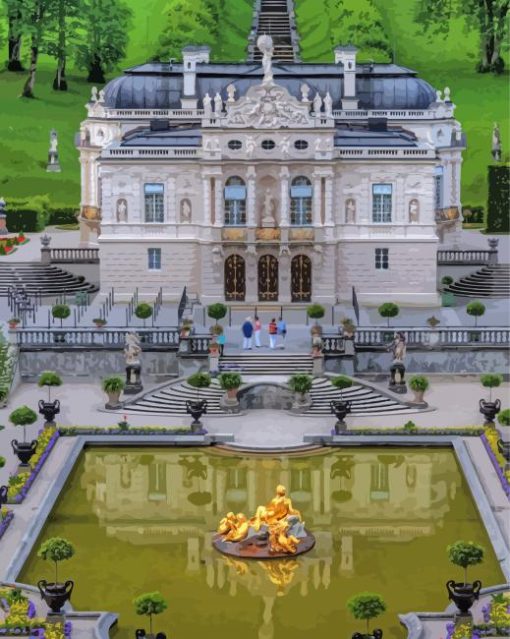 Germany Linderhof Palace paint by number