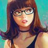Girl With Glasses paint by number