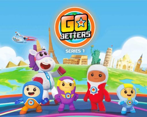 Go Jetters Poster paint by number