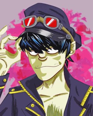 Gorillaz Murdoc Niccals paint by number