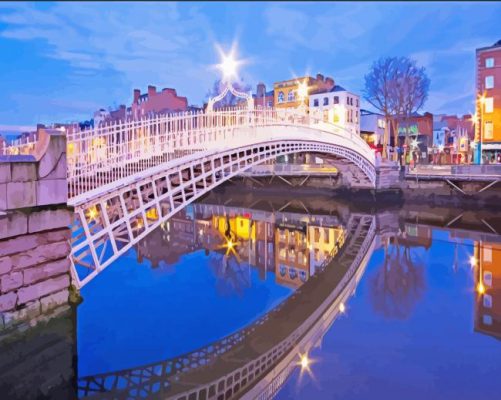 Half Penny Bridge paint by number