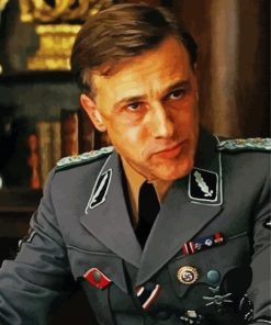 Hans Landa Inglourious Basterds Character paint by number