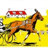 Harness Racing Art Illustration Paint by number