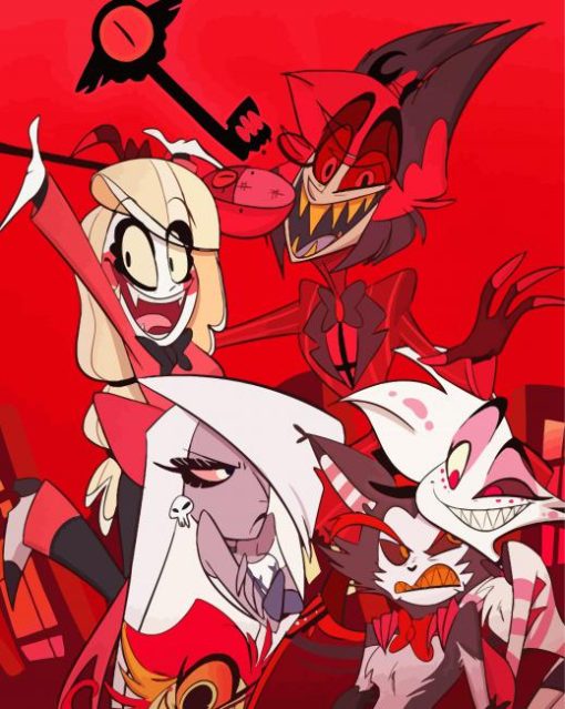 Hazbin Hotel Characters paint by number