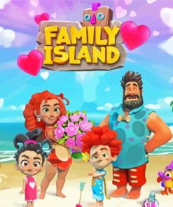 Island Family Poster paint by number