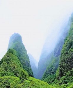 Iao Valley Landscape paint by number