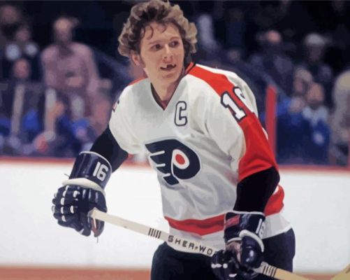 Ice Hockey Player Bobby Clarke paint by number