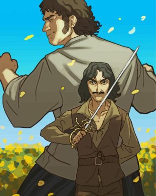 Inigo Montoya Illustration Art Paint by number