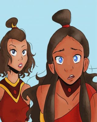 Katara And Suki Art paint by number