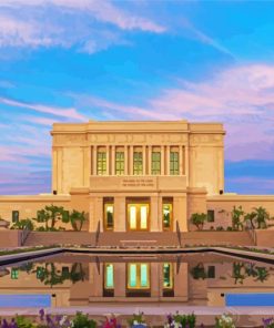 LDS Mesa Temple Art paint by number