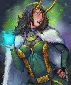 Lady Loki paint by number