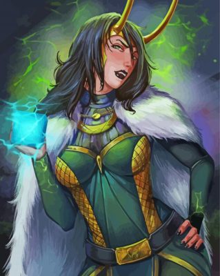 Lady Loki paint by number