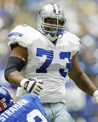 Larry Allen Player Paint by number